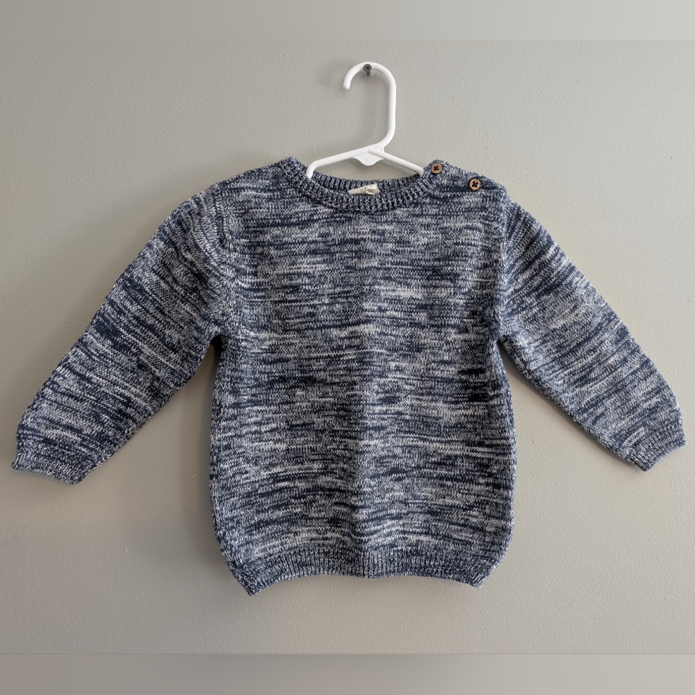 ALANA blue kids fine knit sweater 100% Baumwolle (Cotton)